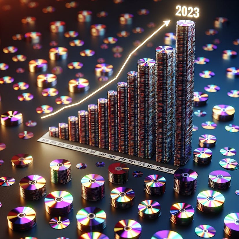 UK music sales soared in 2023, nearing record levels with an unexpected resurgence in CD purchases. Consumers show a renewed interest in physical formats, boosting the industry's revenue and hinting at a shift in listening habits. #UKMusic #CDSales #2023Trends