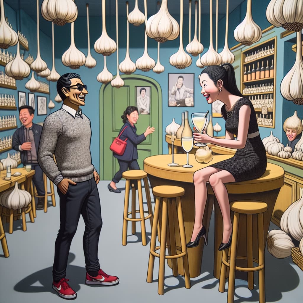 In a unique blind date twist, a woman surprised her match with a visit to a garlic-themed bar, delighting her date. The unusual choice proved a hit, indicating that shared adventurous tastes can be the key to a successful blind date experience. #BlindDate #GarlicBar #DatingAdventure